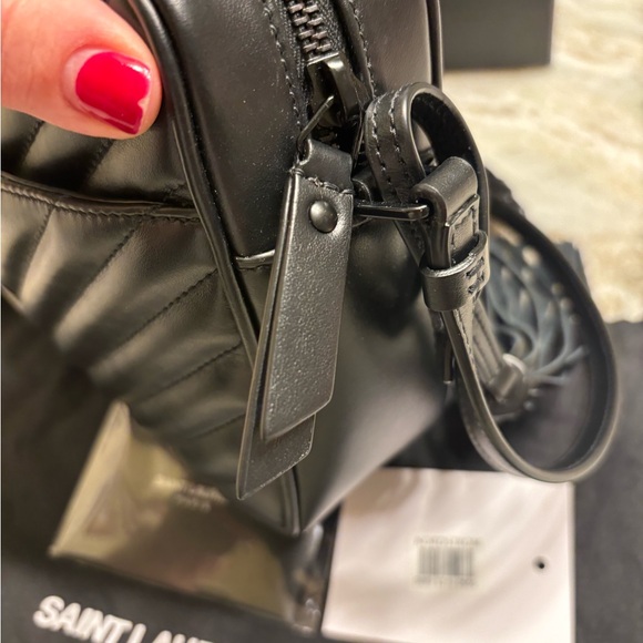 Saint Laurent Lou Lou Medium YSL Camera Bag with Pocket in Quilted Leather - Picture 14 of 15